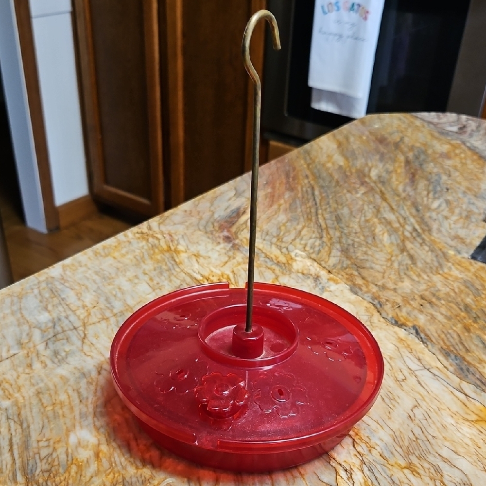 Red Hanging Bird Feeder